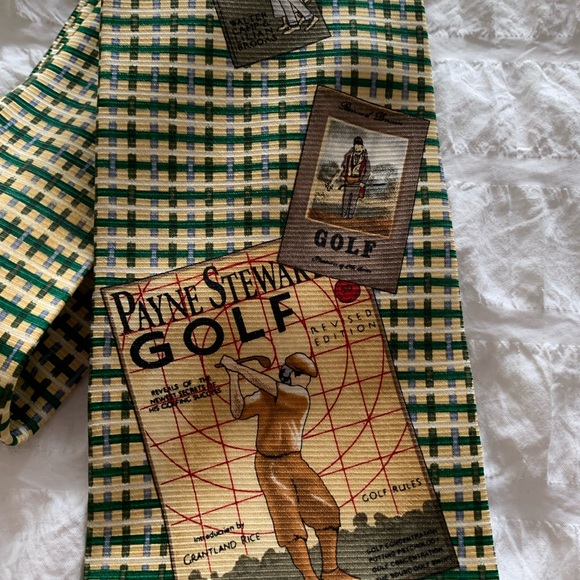 Payne Stuart men’s 100 % silk Golf tie - Picture 3 of 6